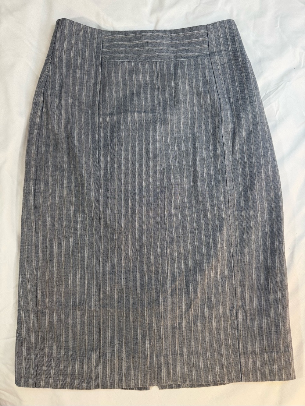 Worthington Gray Pinstripe Pencil Skirt